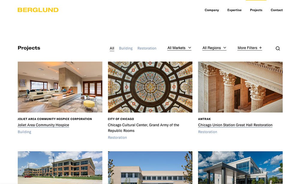 Commercial Construction Case Study Gallery Format