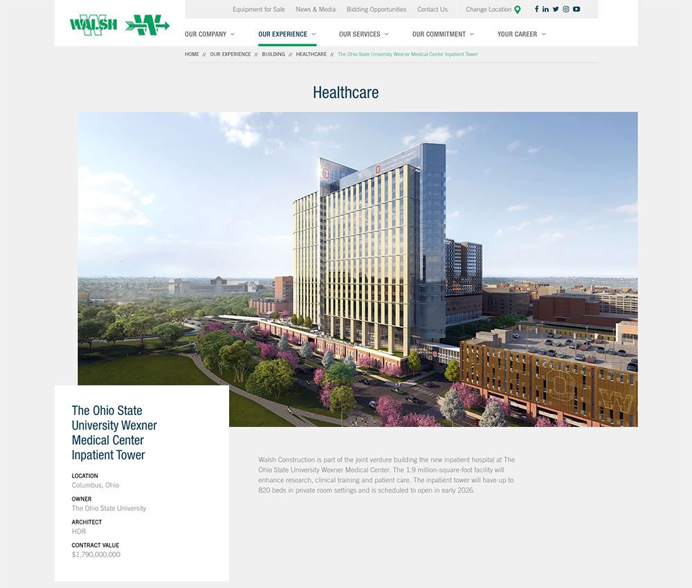 Commercial Construction Concise Case w/ Stunning Feature Image