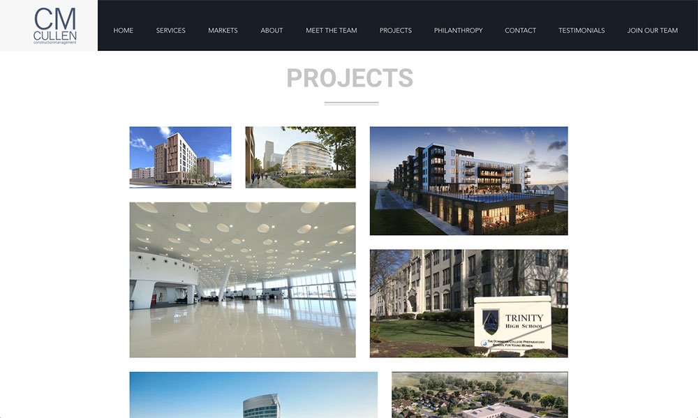 Commercial Construction Image Gallery Case Study Format