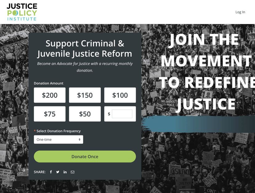 Non-Profit Donation Page Example Bonterra