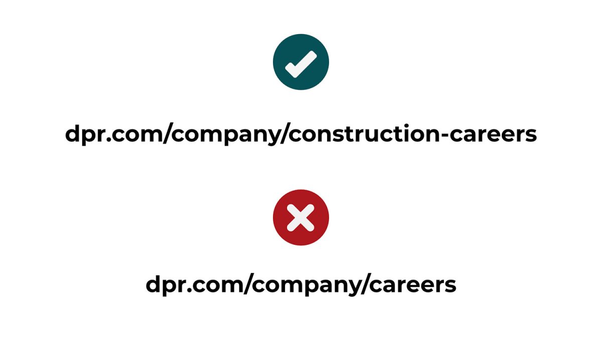 Optimize your commercial construction careers page URL