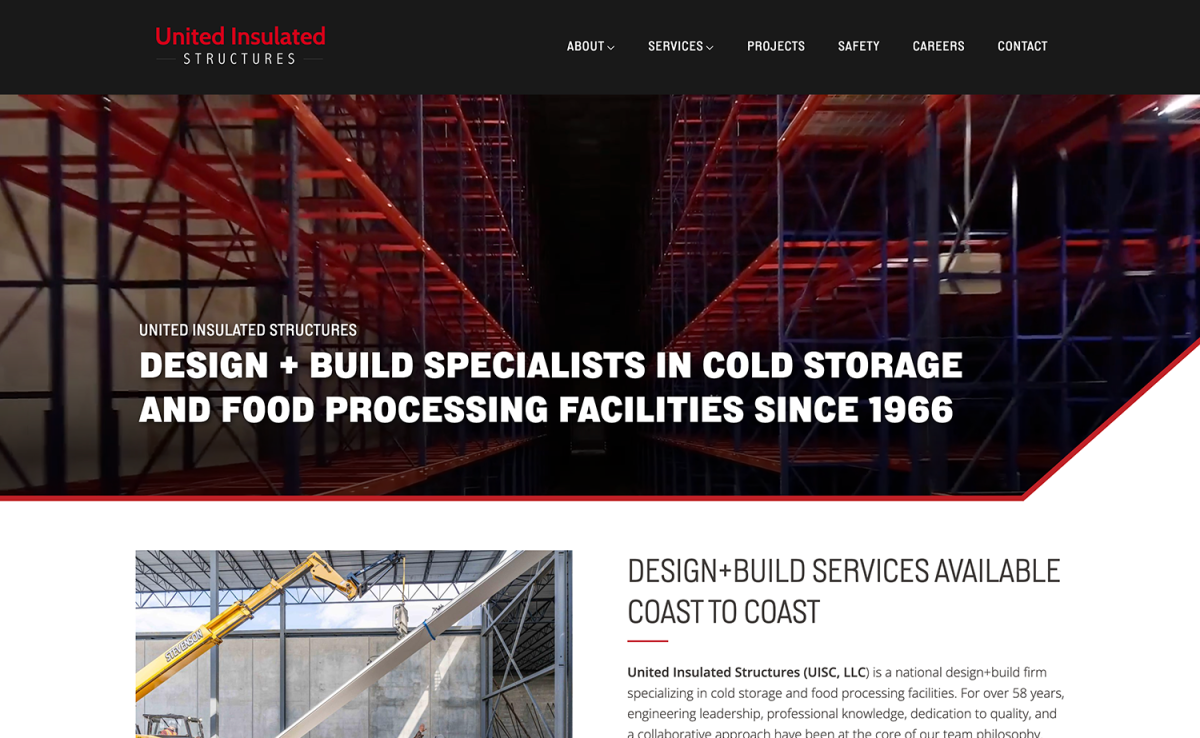 UIS Construction Website Redesign Case Study