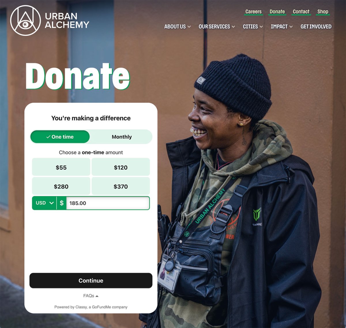 Urban Alchemy Nonprofit Website Redesign Case Study